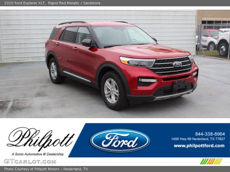 Rapid Red Metallic / Sandstone 2020 Ford Explorer XLT