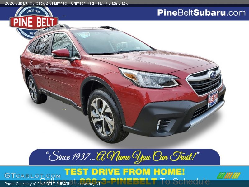 Crimson Red Pearl / Slate Black 2020 Subaru Outback 2.5i Limited