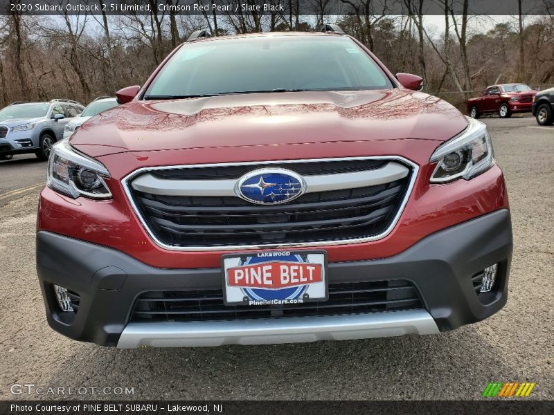 Crimson Red Pearl / Slate Black 2020 Subaru Outback 2.5i Limited