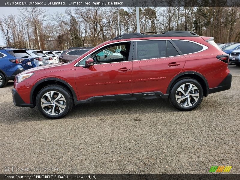 Crimson Red Pearl / Slate Black 2020 Subaru Outback 2.5i Limited