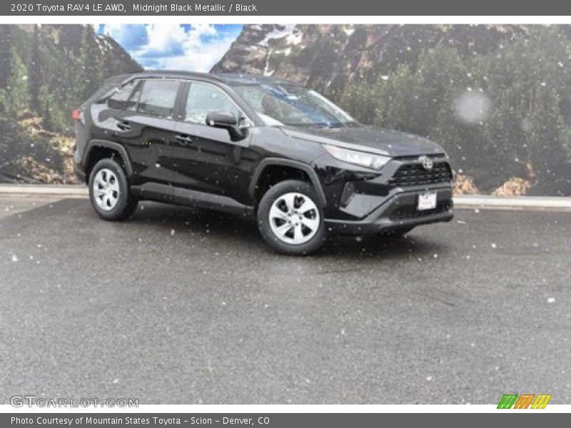 Midnight Black Metallic / Black 2020 Toyota RAV4 LE AWD