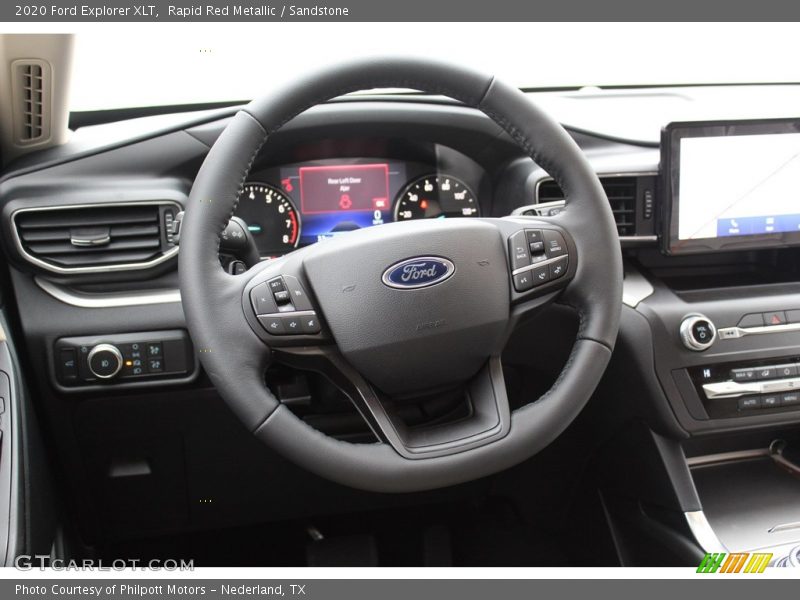 Rapid Red Metallic / Sandstone 2020 Ford Explorer XLT