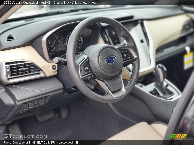 Crystal Black Silica / Warm Ivory 2020 Subaru Outback Limited XT