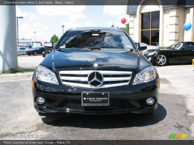 Black / Black 2009 Mercedes-Benz C 300 Sport