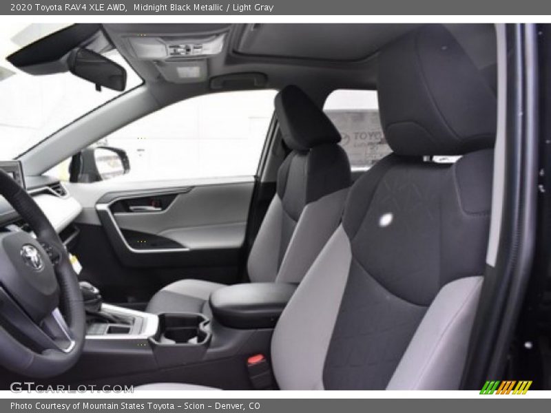 Midnight Black Metallic / Light Gray 2020 Toyota RAV4 XLE AWD