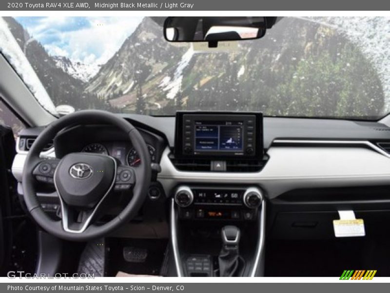 Midnight Black Metallic / Light Gray 2020 Toyota RAV4 XLE AWD