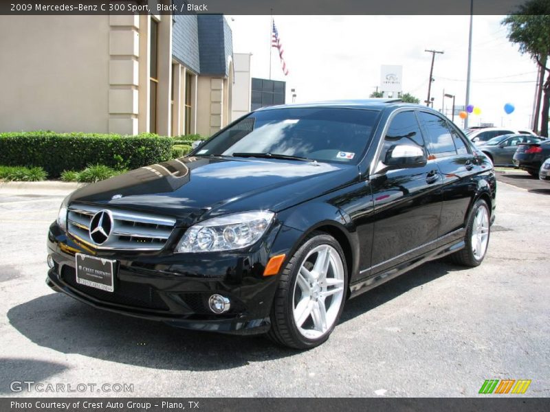 Black / Black 2009 Mercedes-Benz C 300 Sport