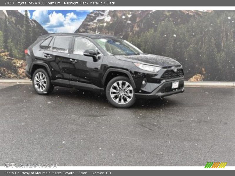 Midnight Black Metallic / Black 2020 Toyota RAV4 XLE Premium