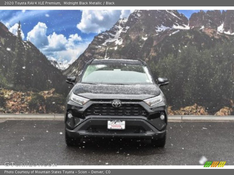 Midnight Black Metallic / Black 2020 Toyota RAV4 XLE Premium