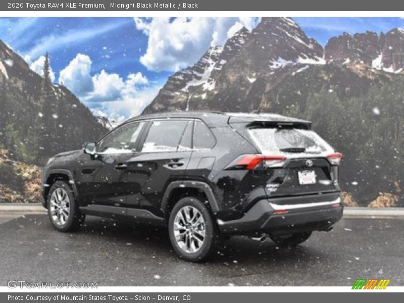 Midnight Black Metallic / Black 2020 Toyota RAV4 XLE Premium