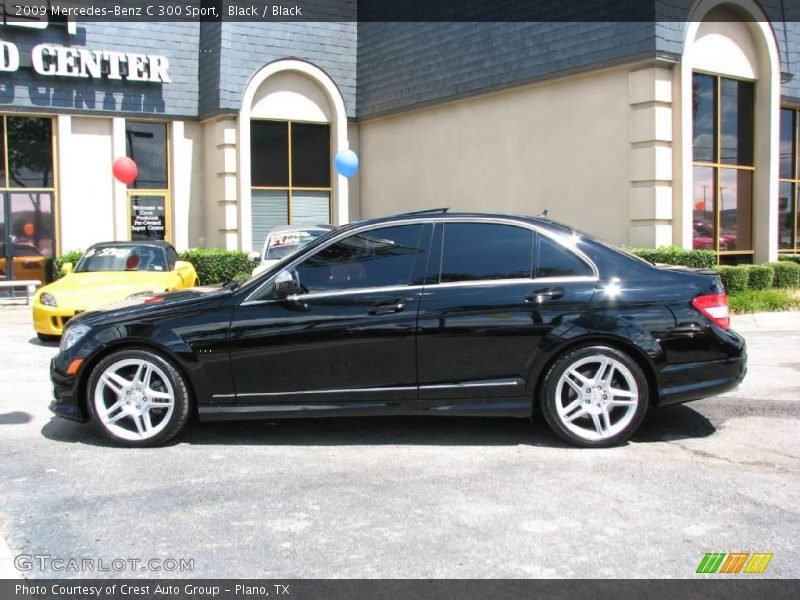 Black / Black 2009 Mercedes-Benz C 300 Sport