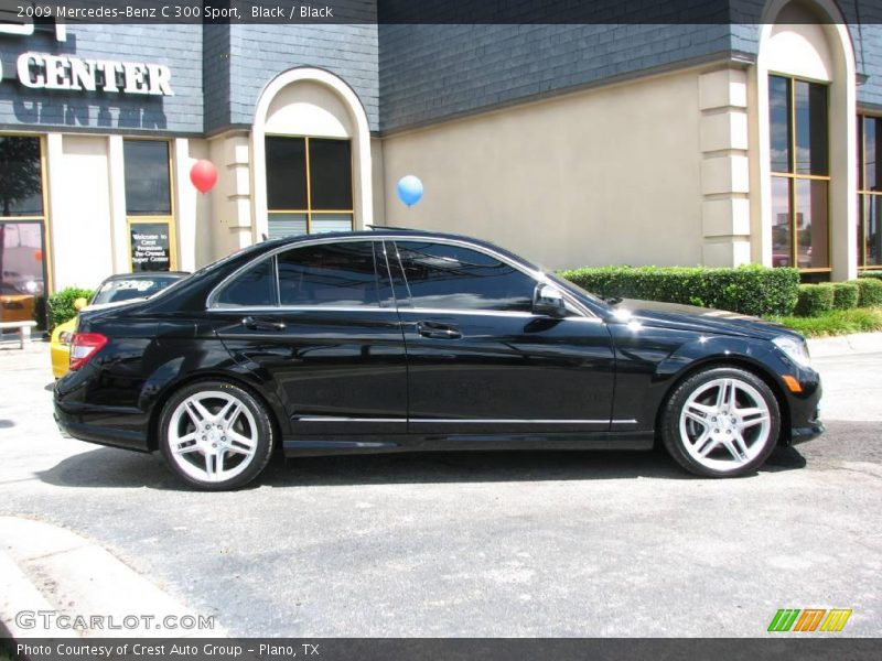 Black / Black 2009 Mercedes-Benz C 300 Sport