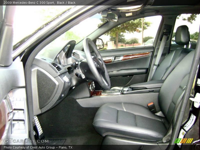 Black / Black 2009 Mercedes-Benz C 300 Sport