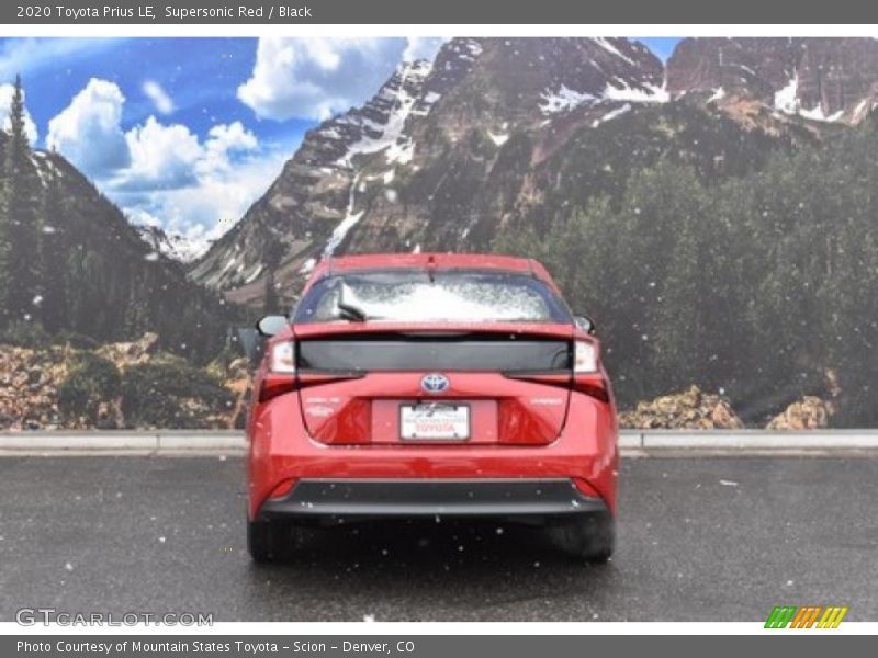 Supersonic Red / Black 2020 Toyota Prius LE