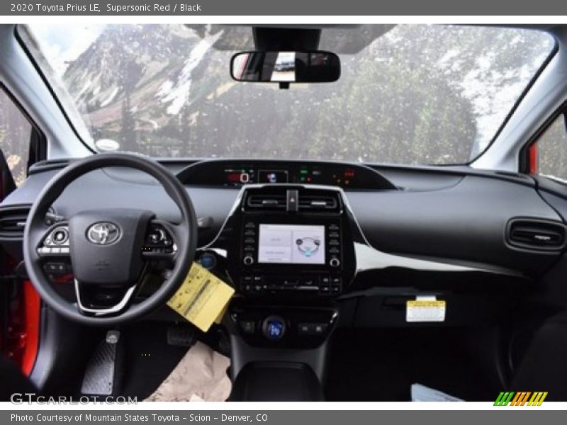 Supersonic Red / Black 2020 Toyota Prius LE