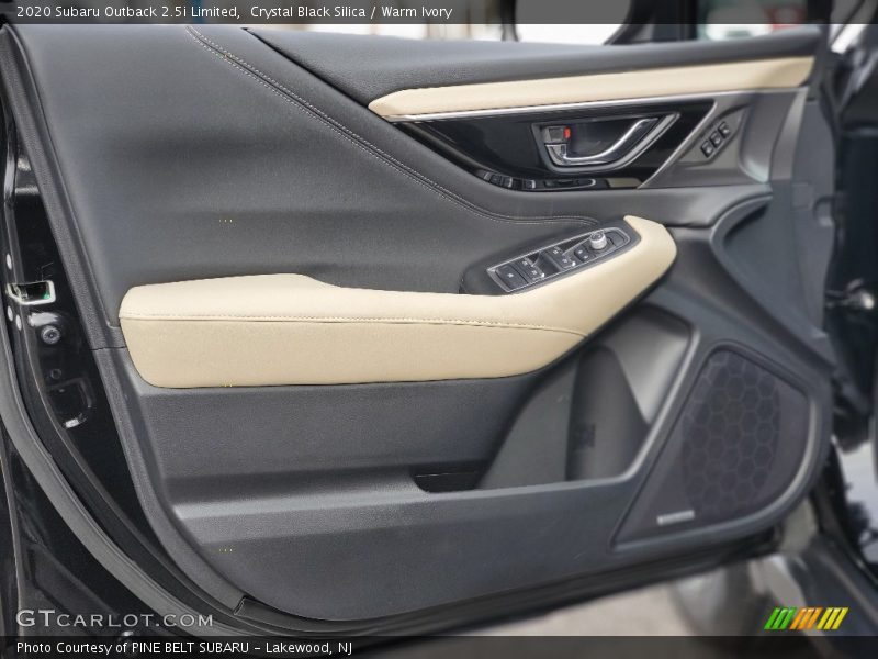 Crystal Black Silica / Warm Ivory 2020 Subaru Outback 2.5i Limited