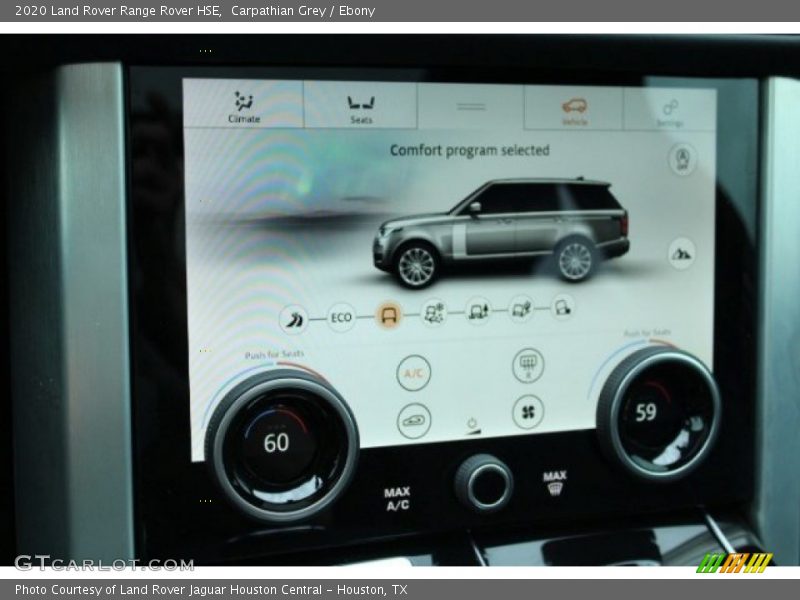 Carpathian Grey / Ebony 2020 Land Rover Range Rover HSE