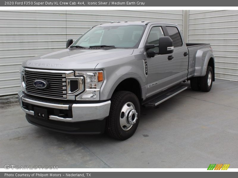 Iconic Silver / Medium Earth Gray 2020 Ford F350 Super Duty XL Crew Cab 4x4