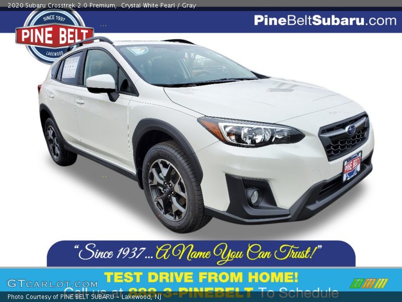 Crystal White Pearl / Gray 2020 Subaru Crosstrek 2.0 Premium
