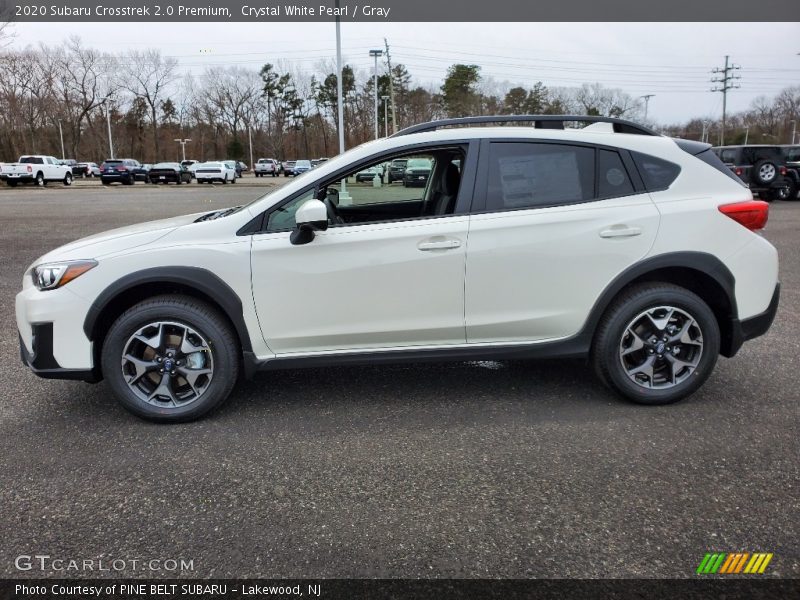 Crystal White Pearl / Gray 2020 Subaru Crosstrek 2.0 Premium