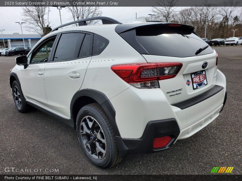 Crystal White Pearl / Gray 2020 Subaru Crosstrek 2.0 Premium