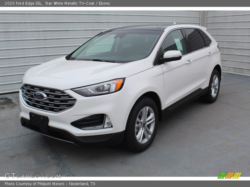 Star White Metallic Tri-Coat / Ebony 2020 Ford Edge SEL