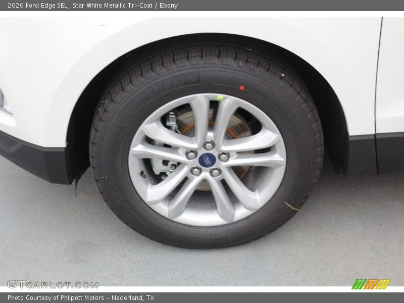 Star White Metallic Tri-Coat / Ebony 2020 Ford Edge SEL