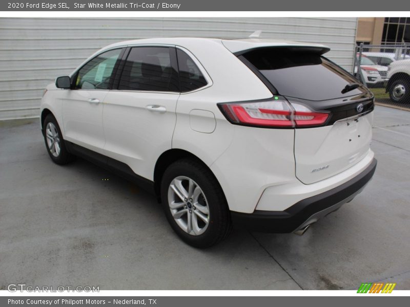 Star White Metallic Tri-Coat / Ebony 2020 Ford Edge SEL