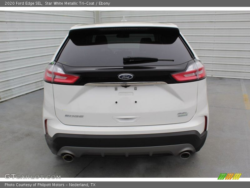 Star White Metallic Tri-Coat / Ebony 2020 Ford Edge SEL