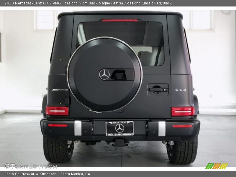 designo Night Black Magno (Matte) / designo Classic Red/Black 2020 Mercedes-Benz G 63 AMG