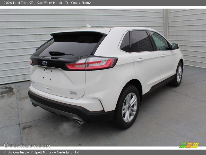 Star White Metallic Tri-Coat / Ebony 2020 Ford Edge SEL