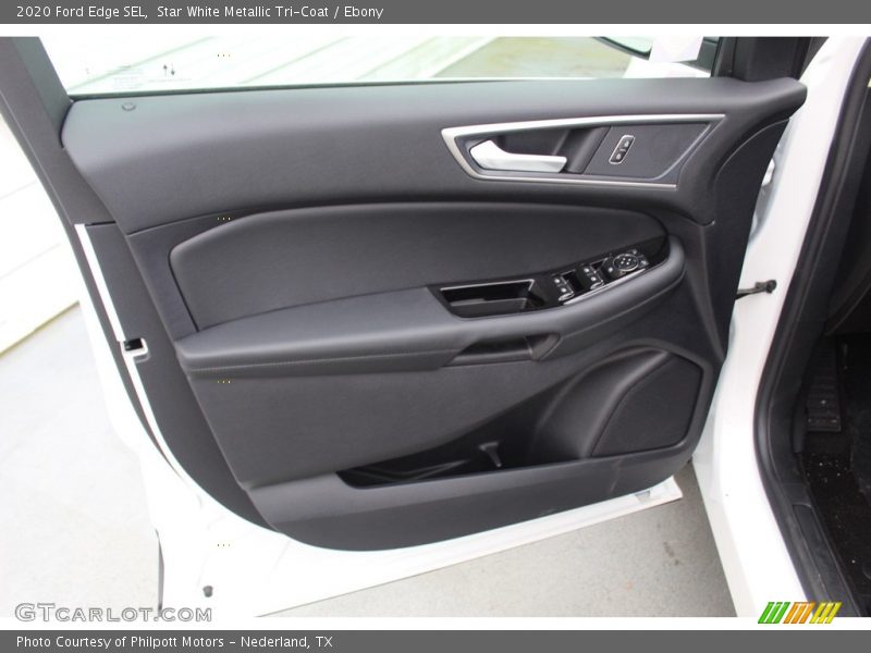Star White Metallic Tri-Coat / Ebony 2020 Ford Edge SEL