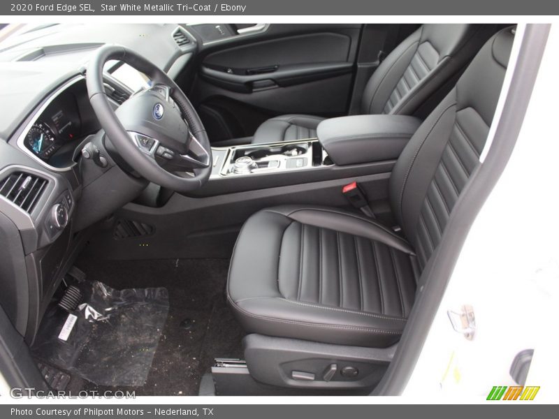 Star White Metallic Tri-Coat / Ebony 2020 Ford Edge SEL