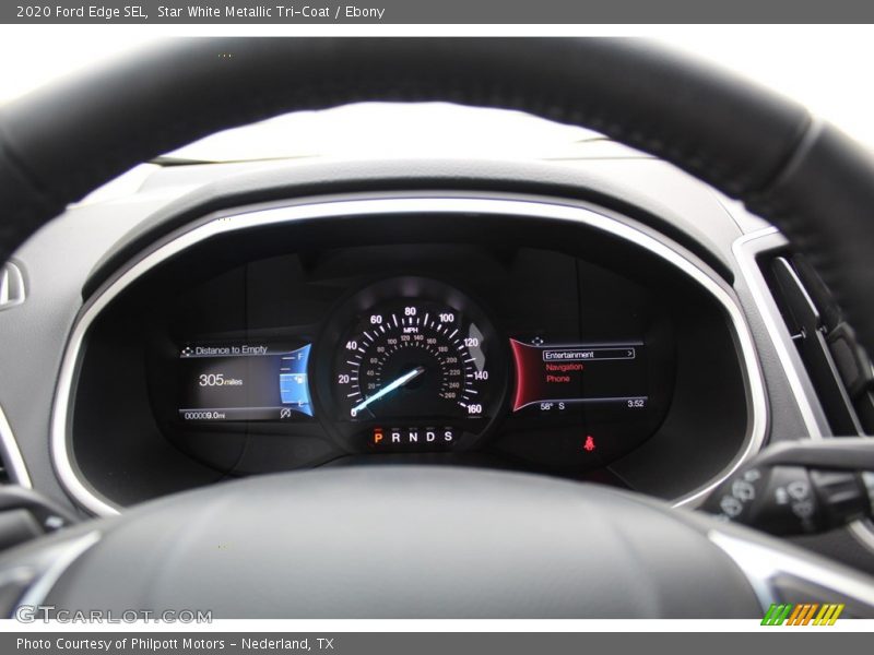 Star White Metallic Tri-Coat / Ebony 2020 Ford Edge SEL