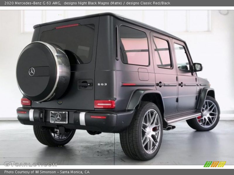 designo Night Black Magno (Matte) / designo Classic Red/Black 2020 Mercedes-Benz G 63 AMG