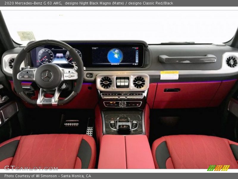 Dashboard of 2020 G 63 AMG