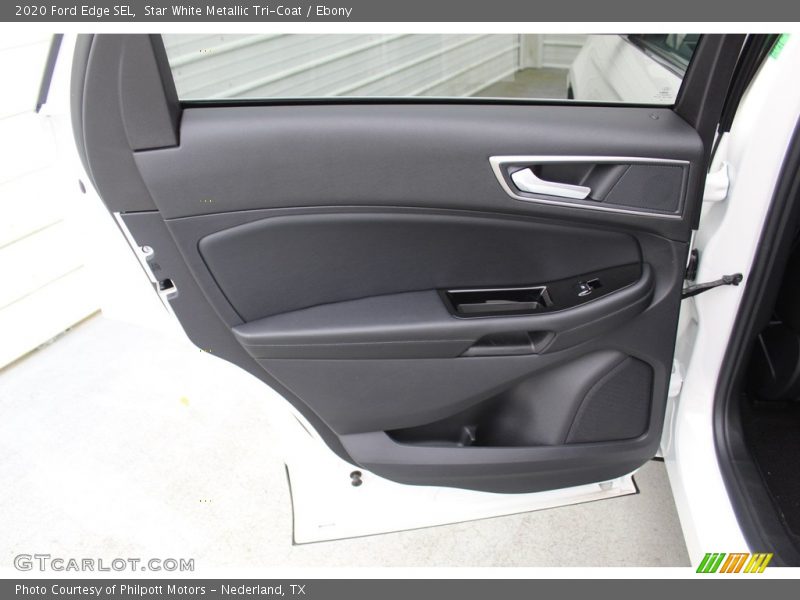 Star White Metallic Tri-Coat / Ebony 2020 Ford Edge SEL