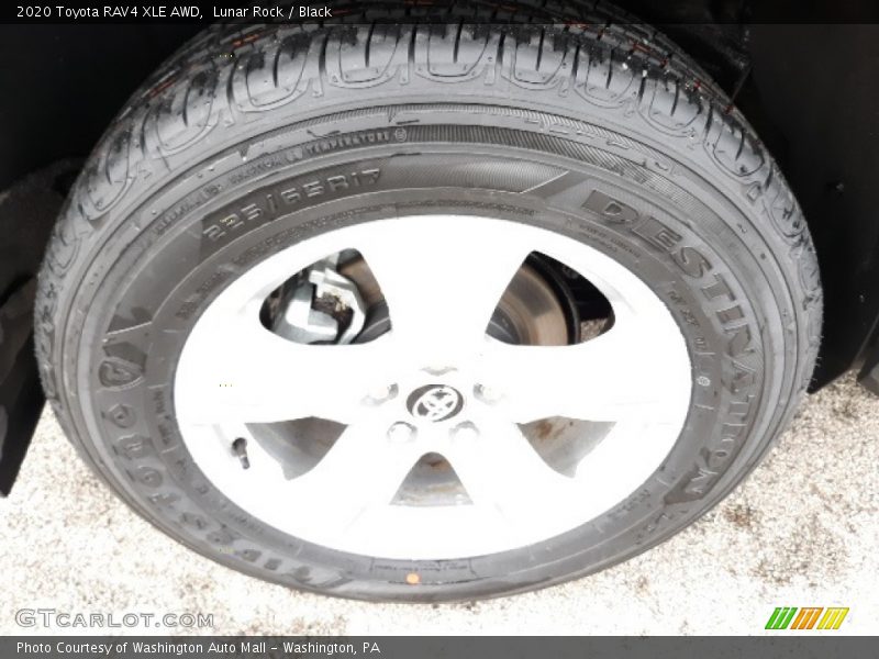 Lunar Rock / Black 2020 Toyota RAV4 XLE AWD