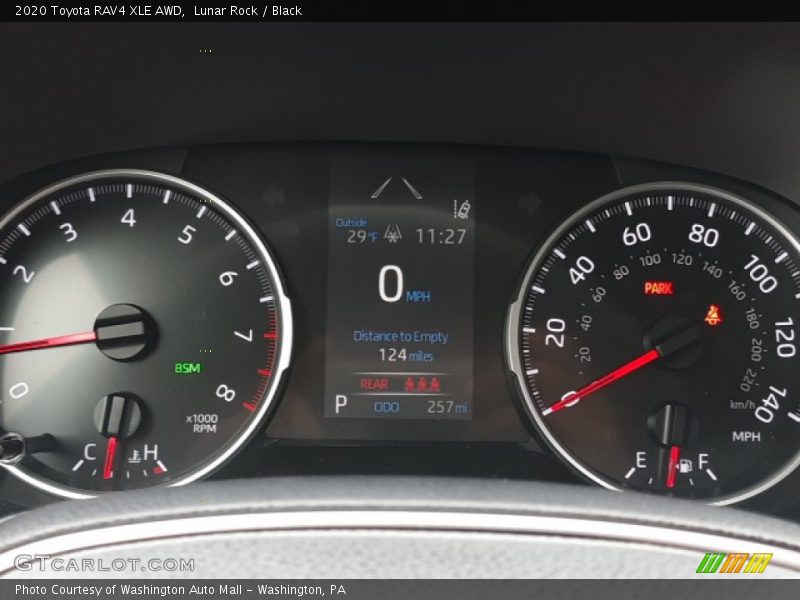 Lunar Rock / Black 2020 Toyota RAV4 XLE AWD