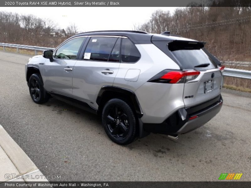 Silver Sky Metallic / Black 2020 Toyota RAV4 XSE AWD Hybrid