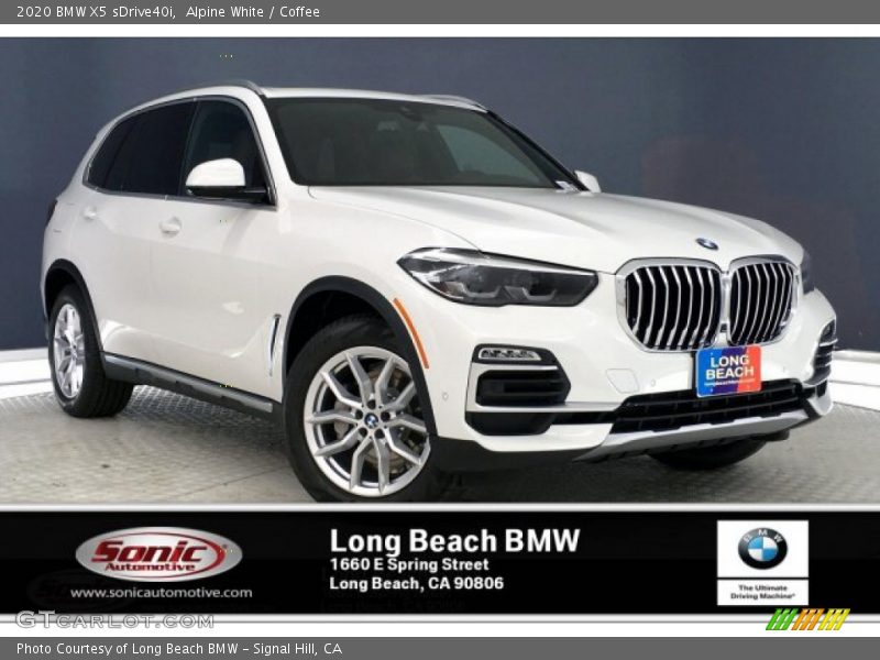 Alpine White / Coffee 2020 BMW X5 sDrive40i