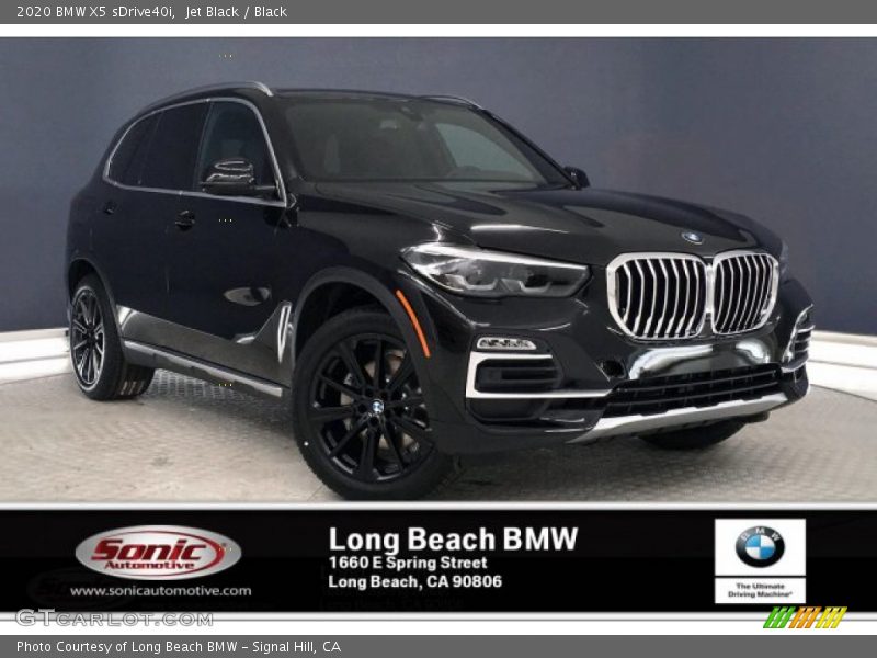 Jet Black / Black 2020 BMW X5 sDrive40i