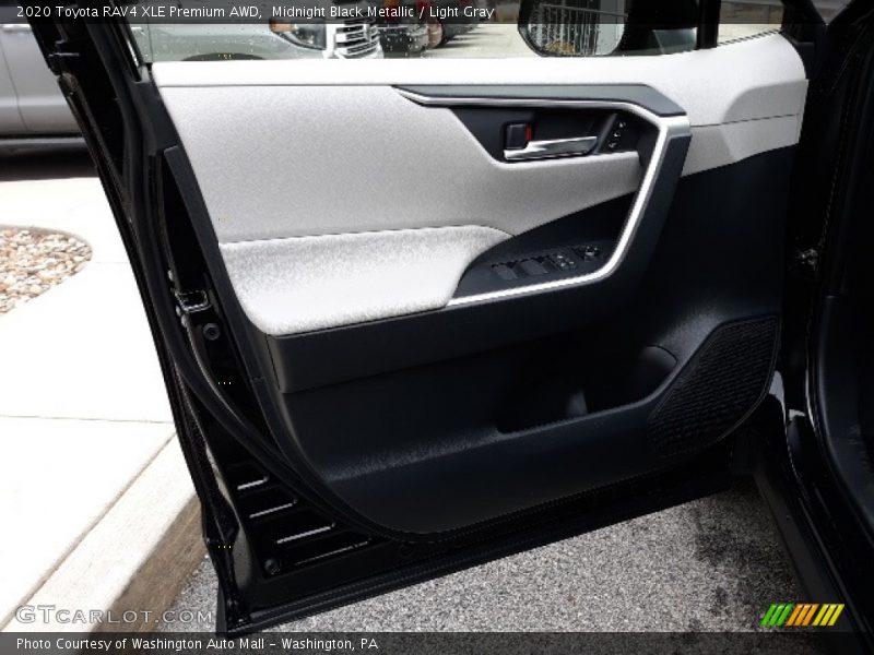 Midnight Black Metallic / Light Gray 2020 Toyota RAV4 XLE Premium AWD