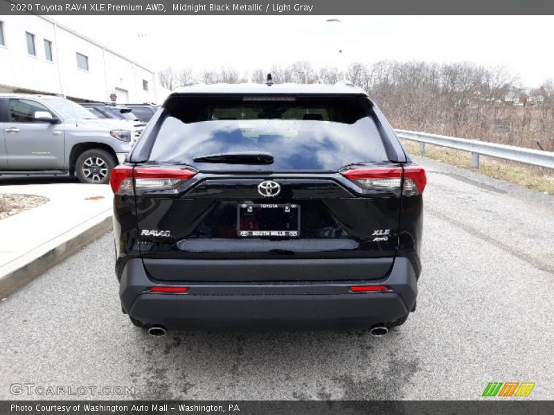 Midnight Black Metallic / Light Gray 2020 Toyota RAV4 XLE Premium AWD