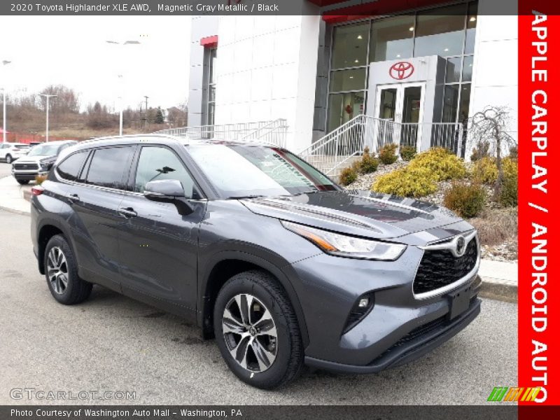 Magnetic Gray Metallic / Black 2020 Toyota Highlander XLE AWD