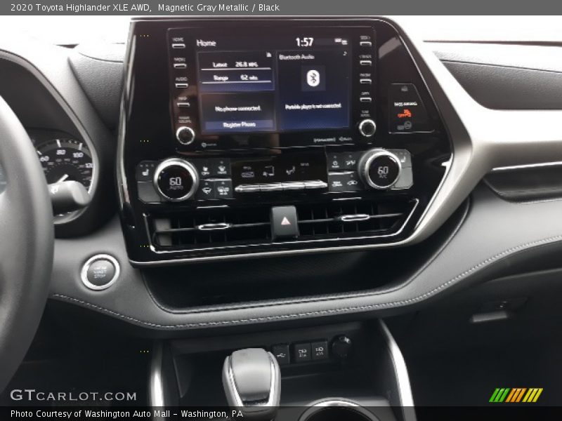 Magnetic Gray Metallic / Black 2020 Toyota Highlander XLE AWD