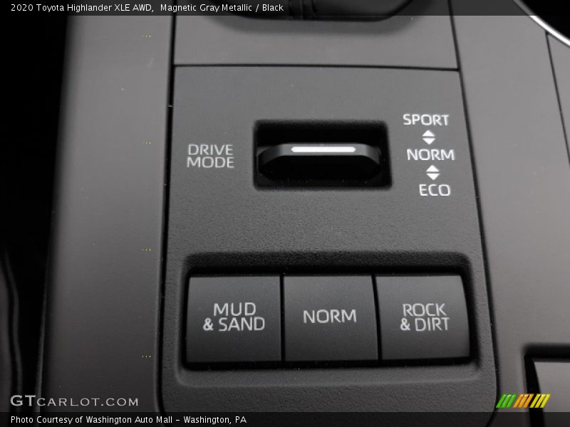 Magnetic Gray Metallic / Black 2020 Toyota Highlander XLE AWD