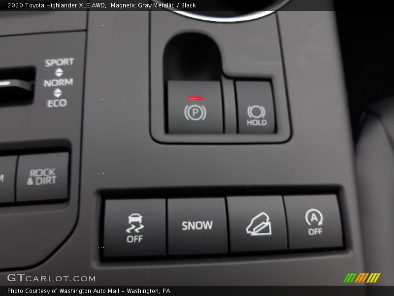 Magnetic Gray Metallic / Black 2020 Toyota Highlander XLE AWD