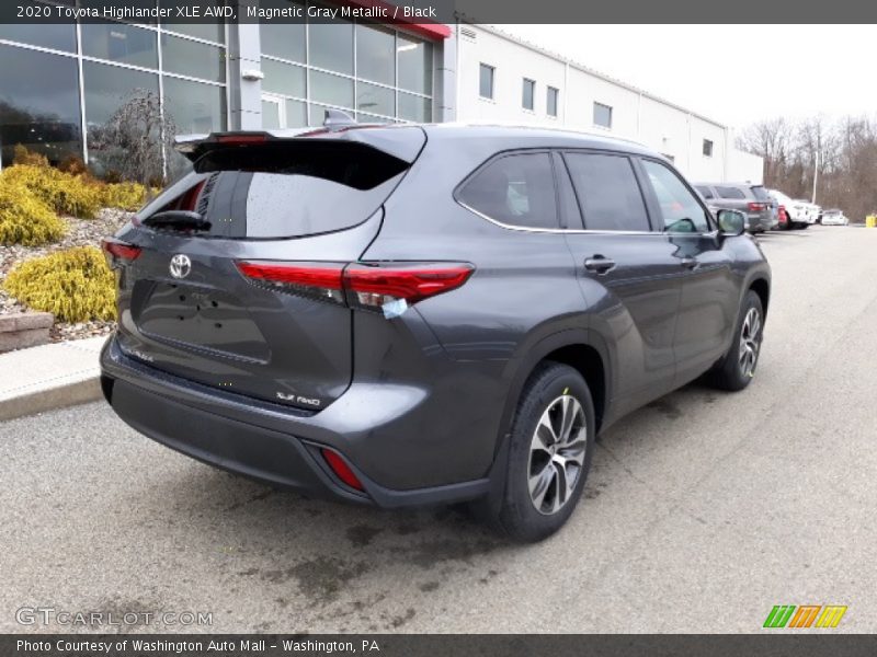 Magnetic Gray Metallic / Black 2020 Toyota Highlander XLE AWD