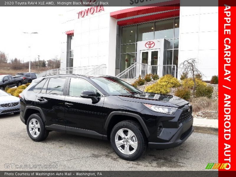 Midnight Black Metallic / Black 2020 Toyota RAV4 XLE AWD